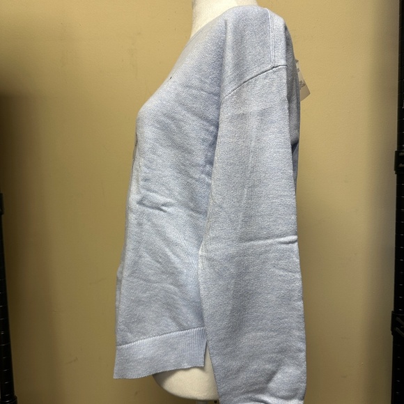 NWT! Tommy Hilfiger Women's Knit Sweater Crewneck Cotton In Blue Size S - Picture 3 of 6